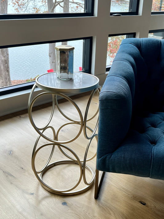 Britton End Table - Gold