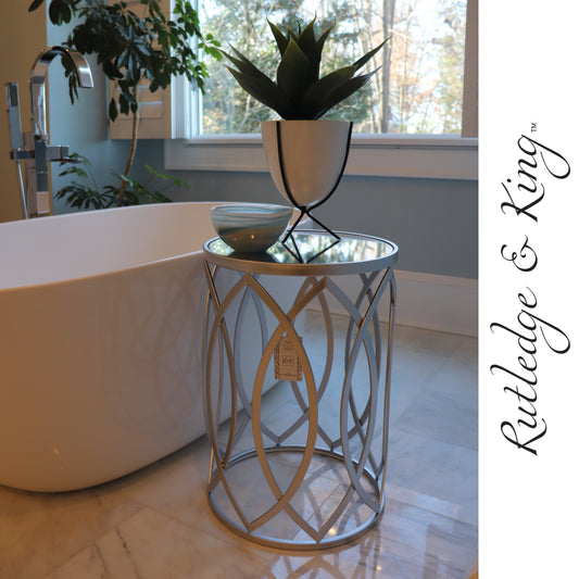 Rutledge & King End Trinity End Table Set - Silver