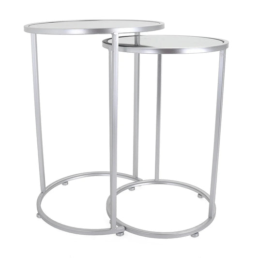 Odessa End Table Set - Silver