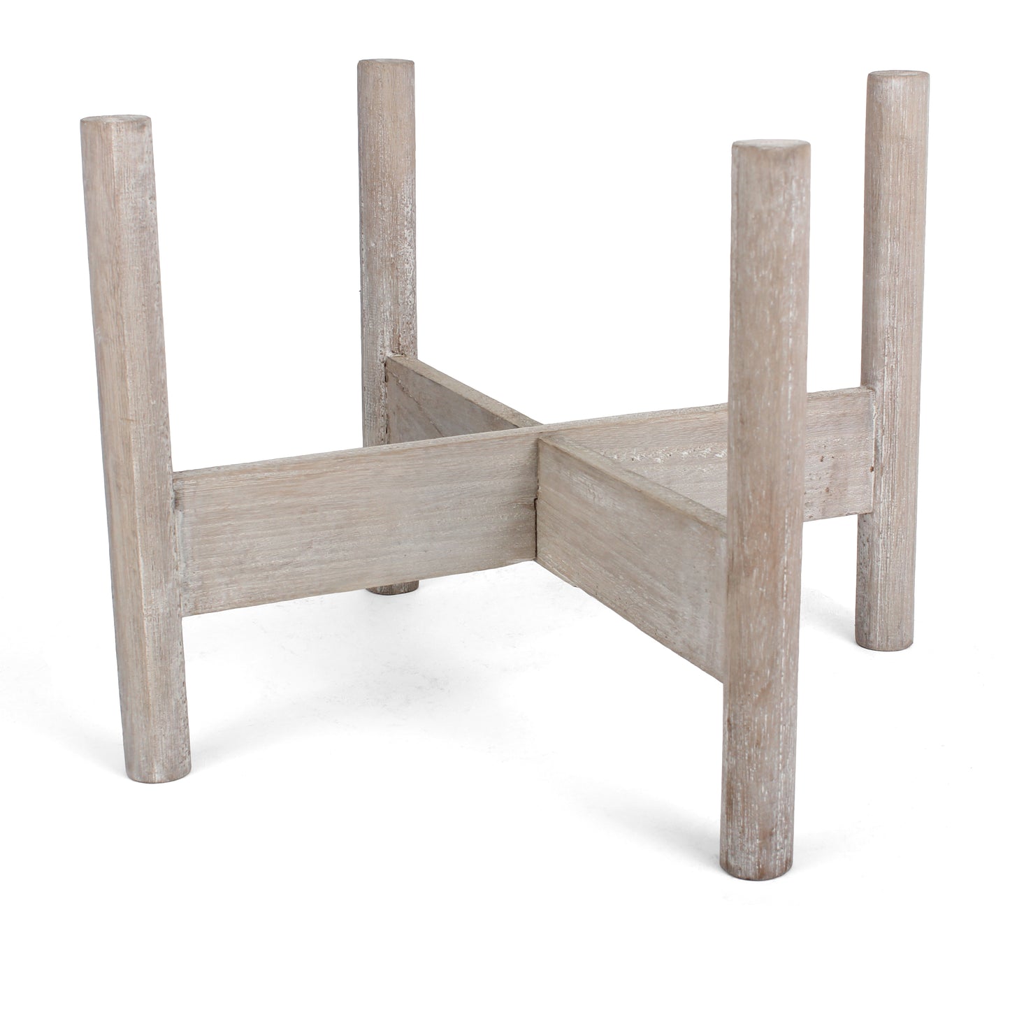 Aberdeen Mid Century Plant Stand - Driftwood