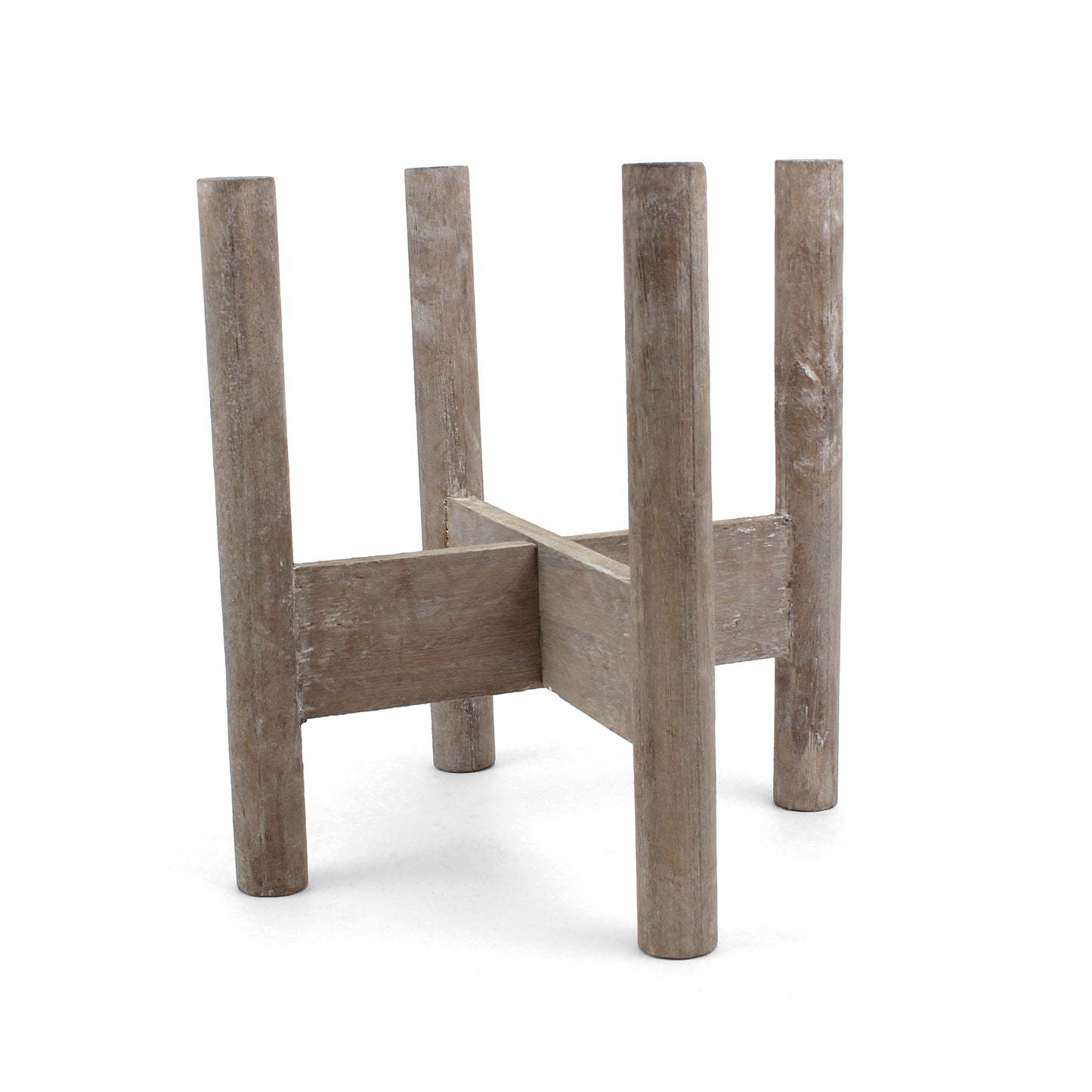 Aberdeen Mid Century Plant Stand - Driftwood