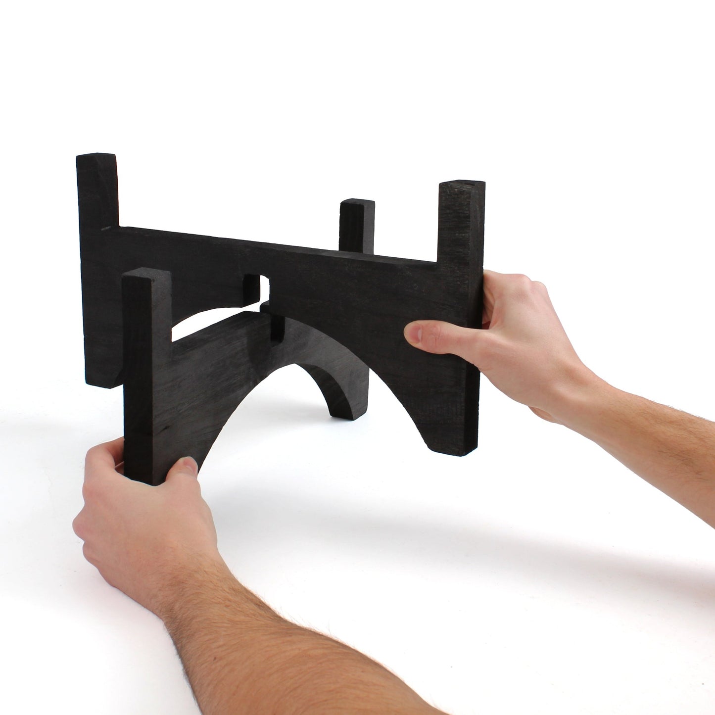 Ashcroft Mid Century Plant Stand - Black