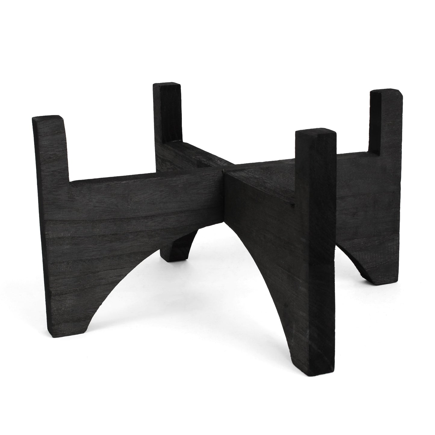 Ashcroft Mid Century Plant Stand - Black