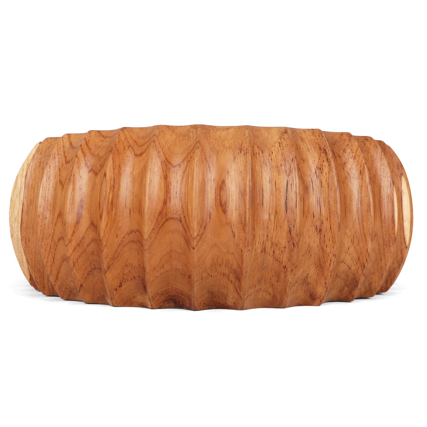 Fluted Teak Nesting Bowls