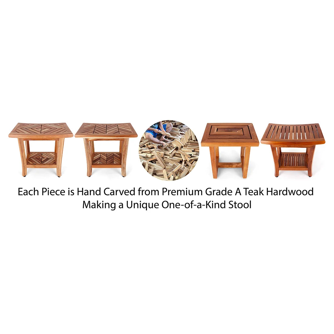 Java Teak Root Stool - Natural