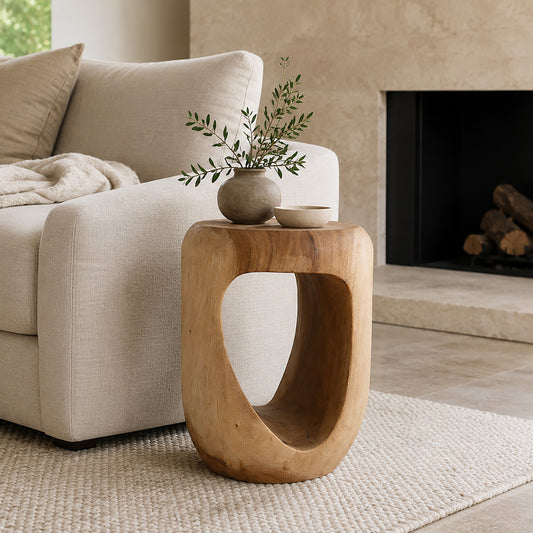 Naples Hand Carved End Table
