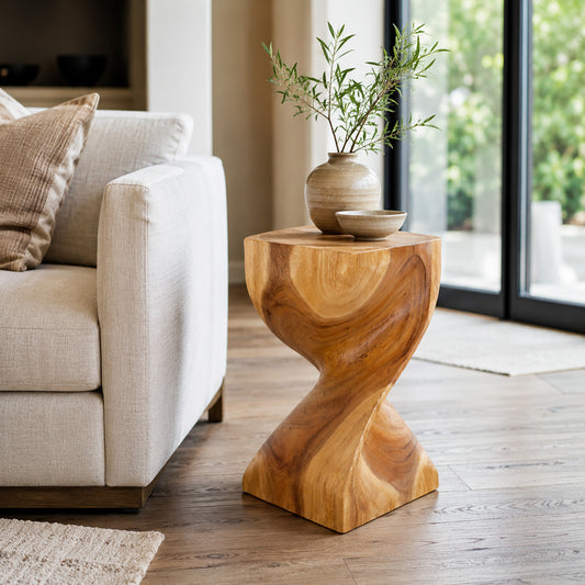 Valverda Hand Carved End Table
