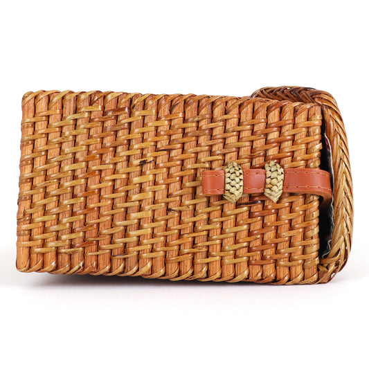 Meridian Rattan Crossbody Bag