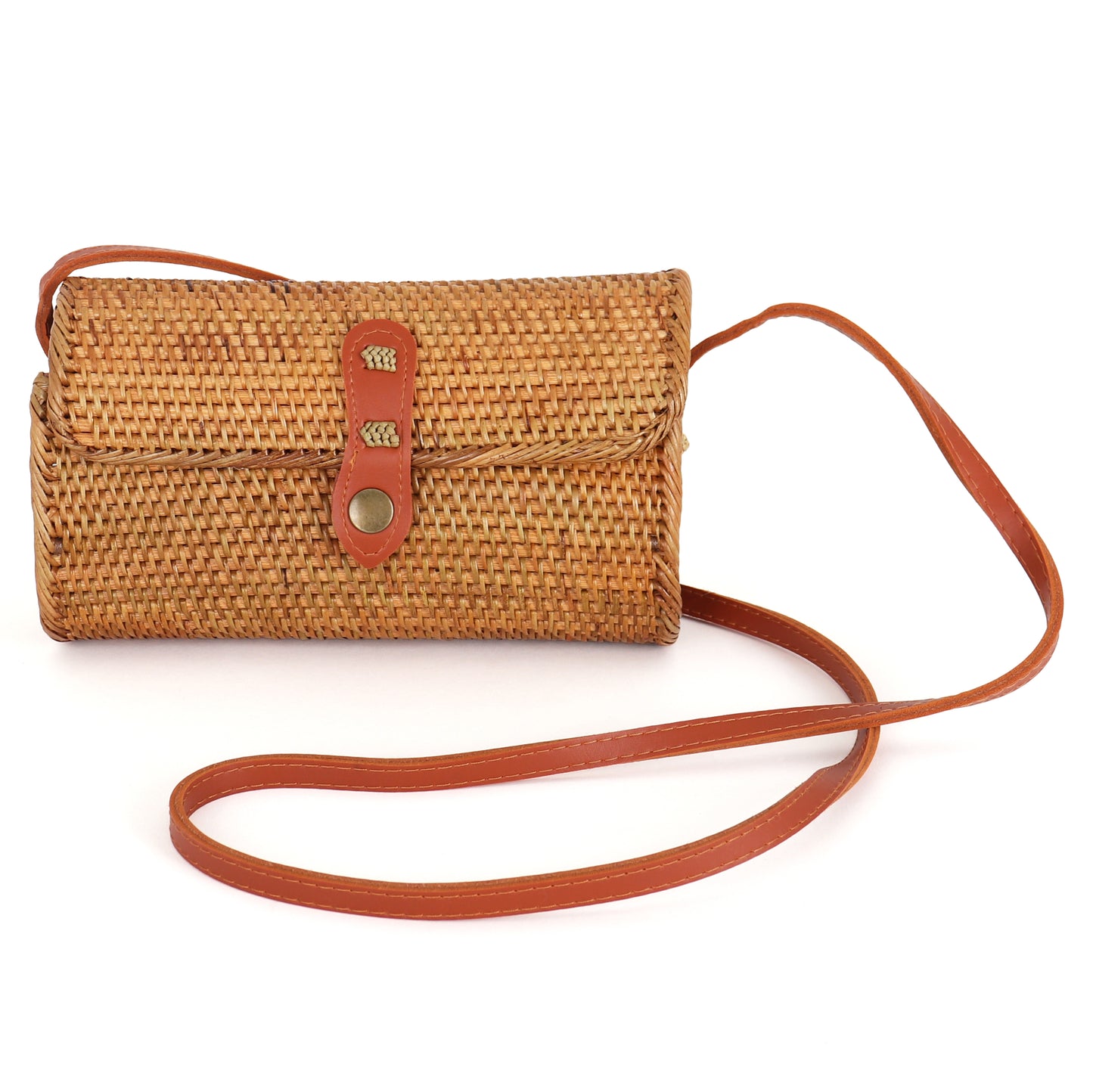 Meridian Rattan Crossbody Bag