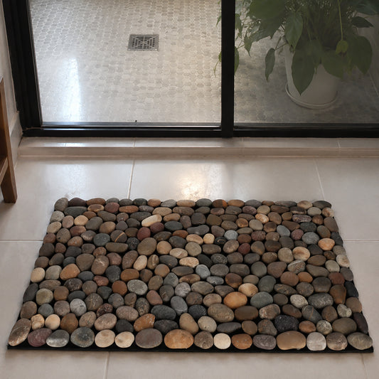 Brook Branch Mixed Stone Pebble Mat