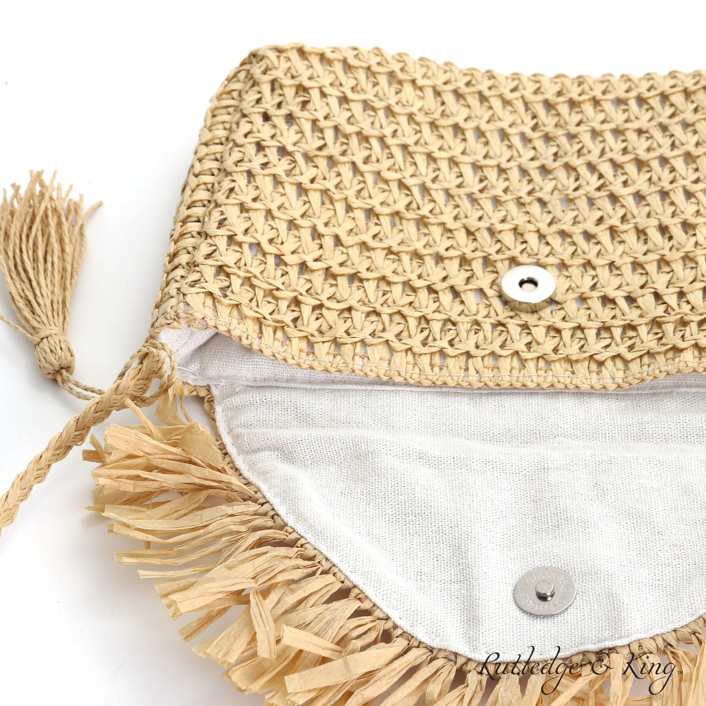 Straw Crossbody Bag - Straw Purse - Straw Bag - Ashley Brown