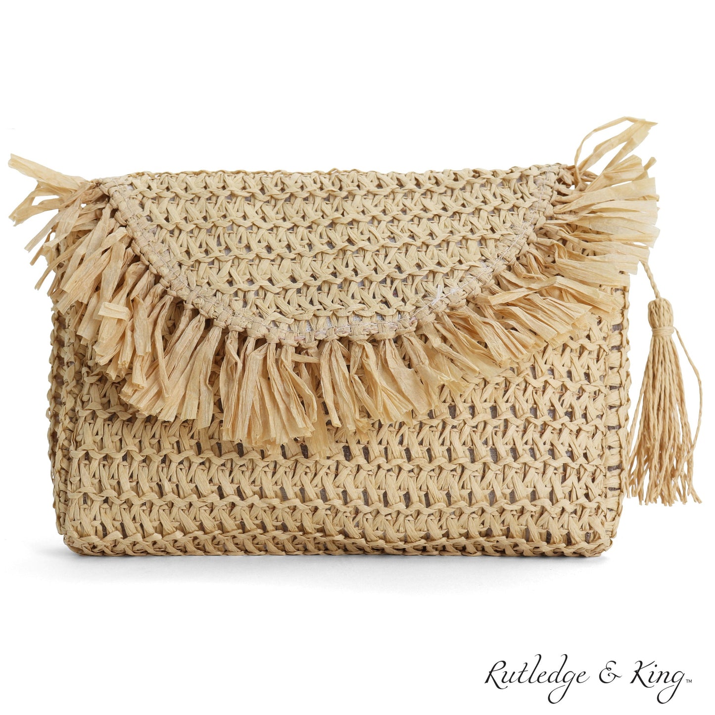 Straw Crossbody Bag - Straw Purse - Straw Bag - Ashley Brown