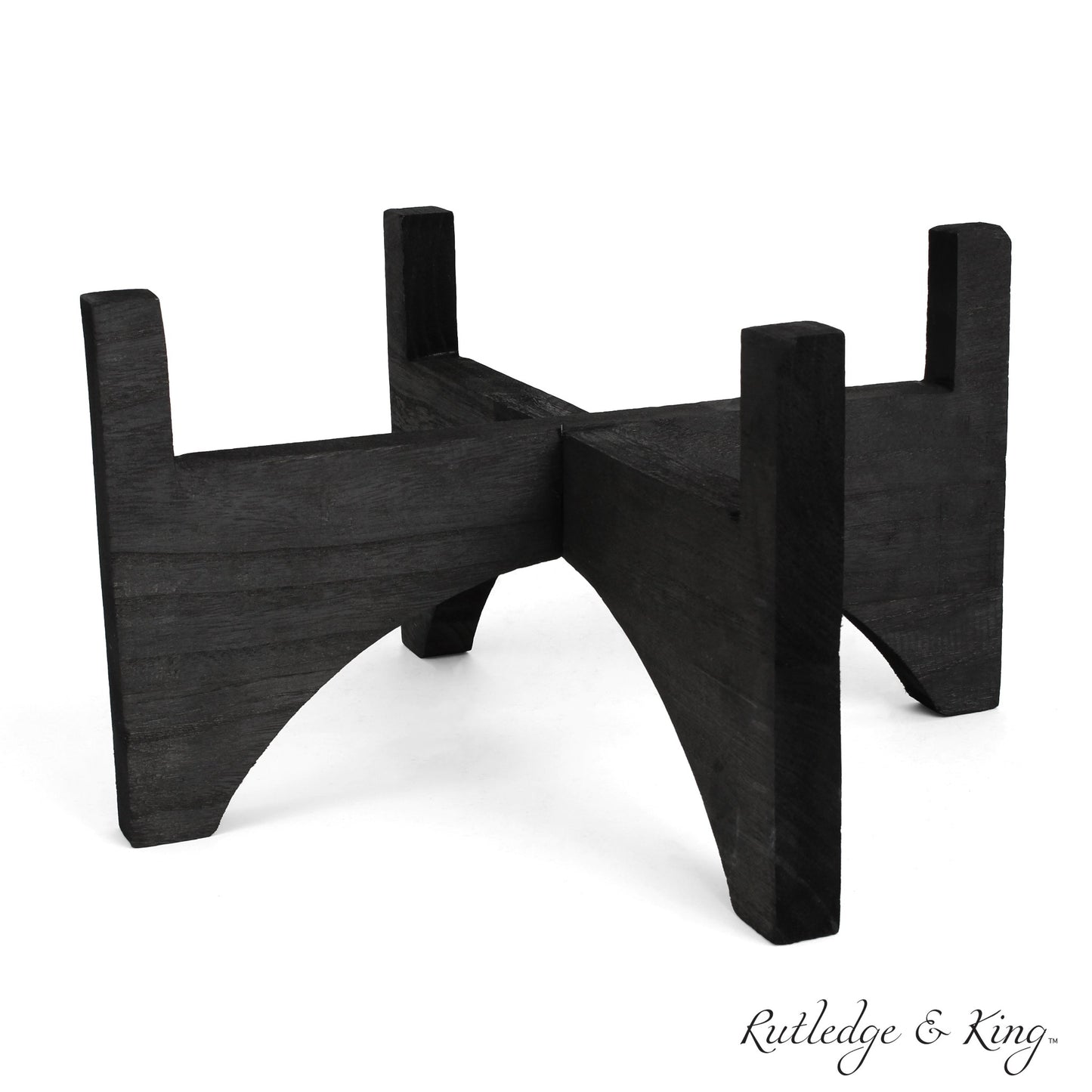 Ashcroft Mid Century Plant Stand - Black