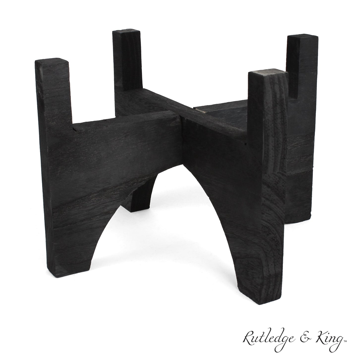 Ashcroft Mid Century Plant Stand - Black