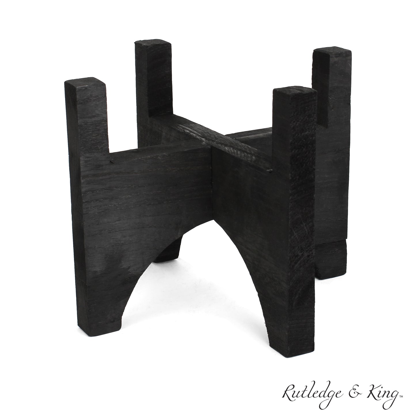 Ashcroft Mid Century Plant Stand - Black