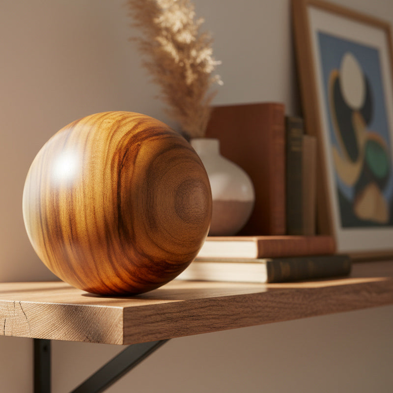 Sculpted Simplicity: The Art of Teak Wood Accents