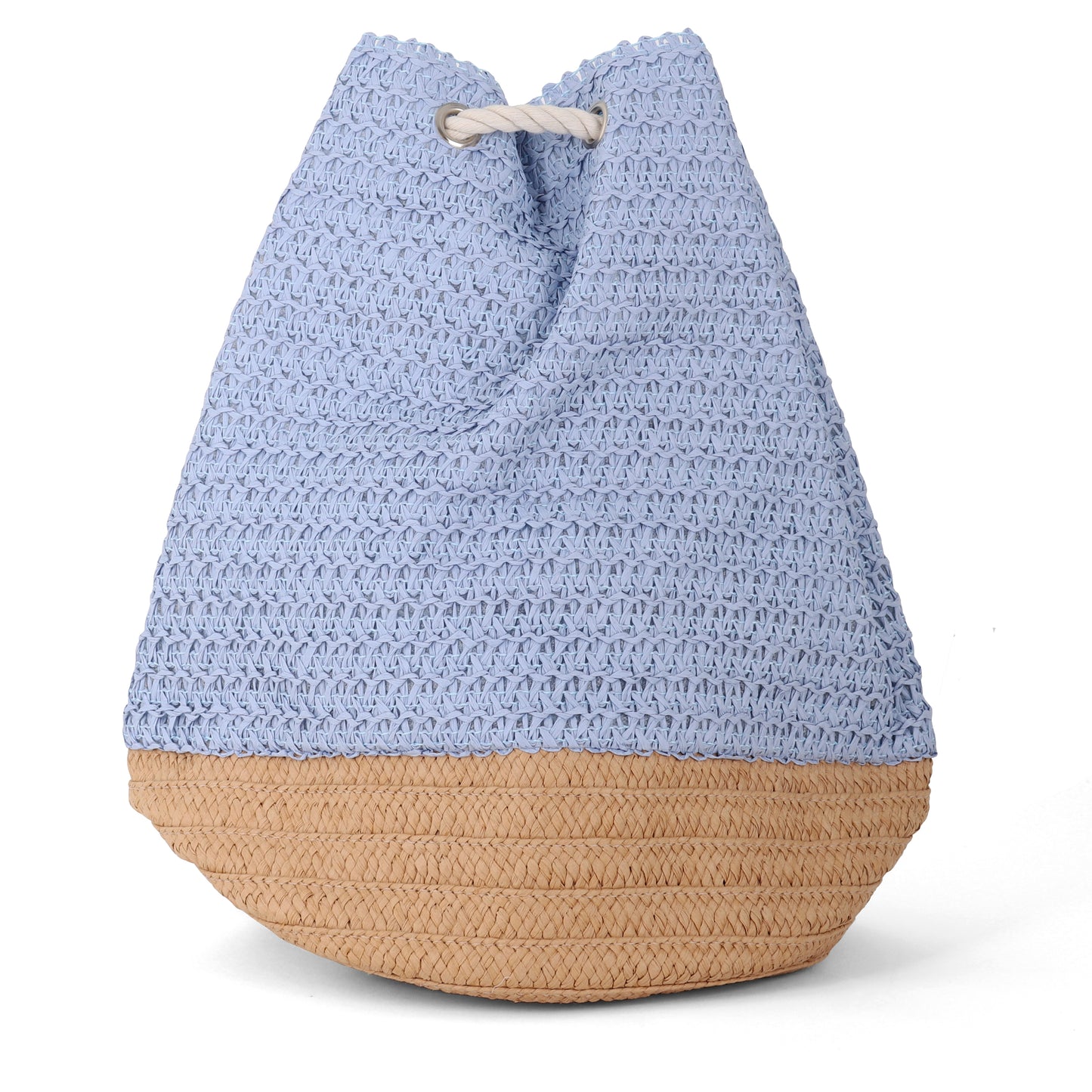 Beach Bag - Drawstring - Straw Beach Bag - Darlington