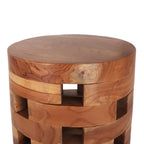 Round Château Teak Stool
