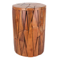 Teak Puzzle Stool - Round