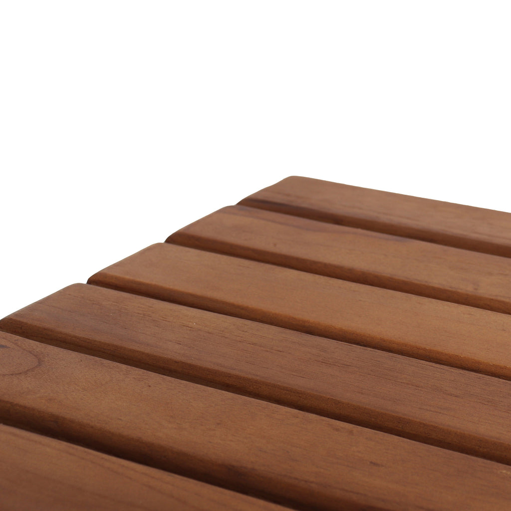 Teak Shower Mat - Modern