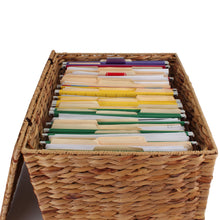 Load image into Gallery viewer, Seagrass Rolling File Cabinet - Natural
