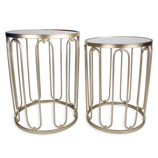 Braswell End Table Set - Gold