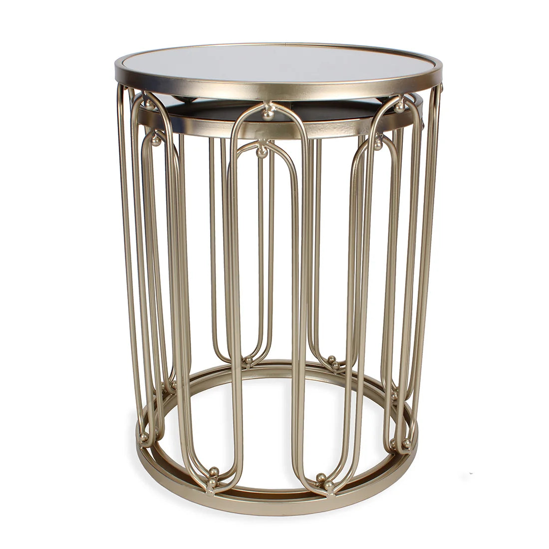 Braswell End Table Set - Gold