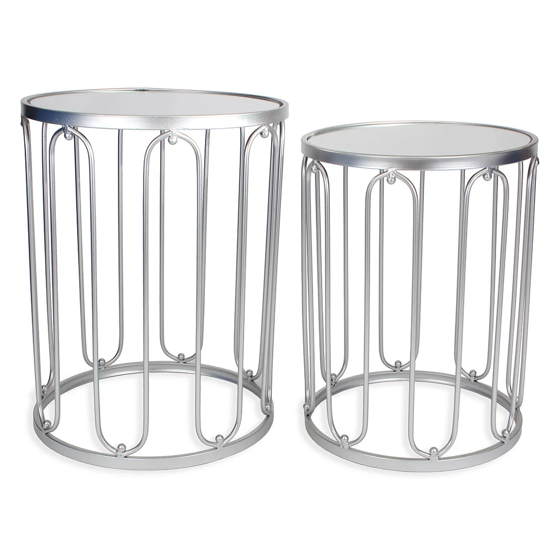 Braswell End Table Set - Silver