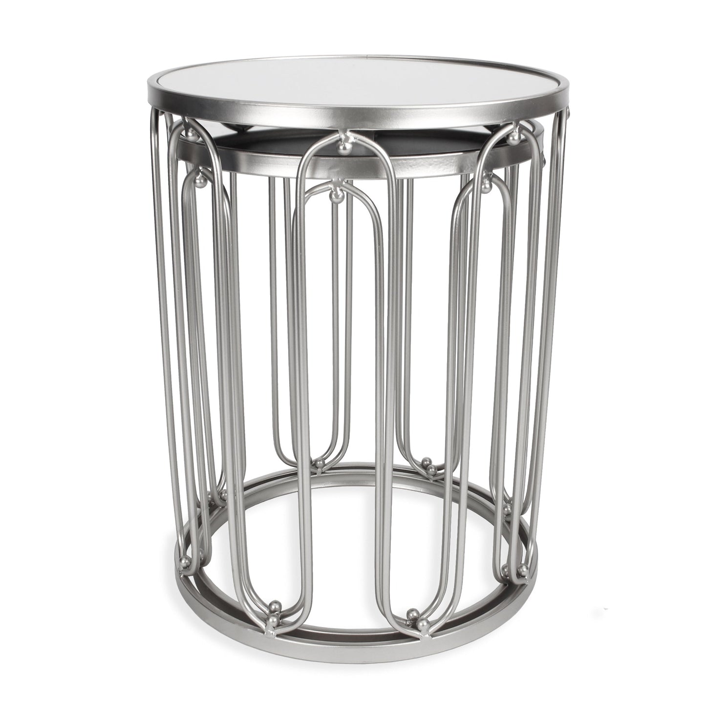 Braswell End Table Set - Silver