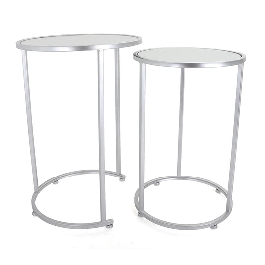 Odessa End Table Set - Silver