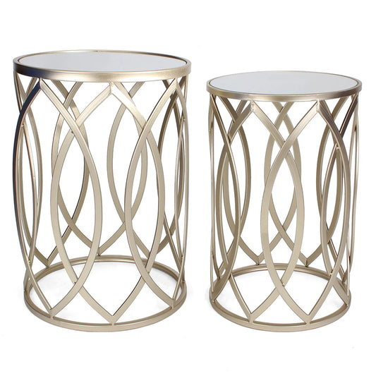 Rutledge & King Trinity End Table Set - Gold