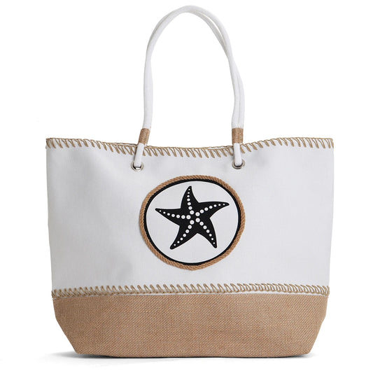 Beach Bag - Large Tote Bag - Starfish