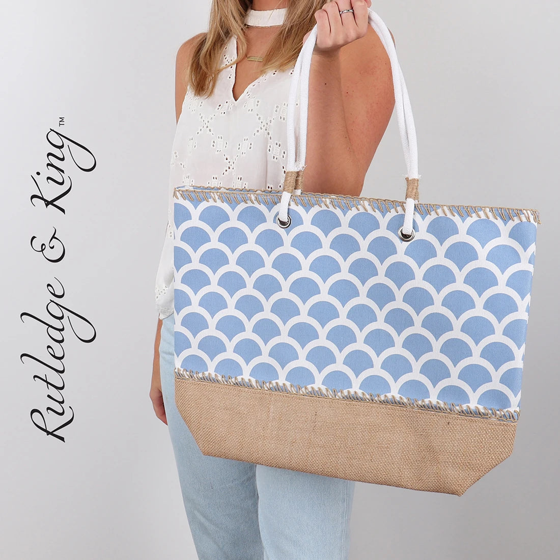 Rutledge & King Large Tote Bag - Mermaid