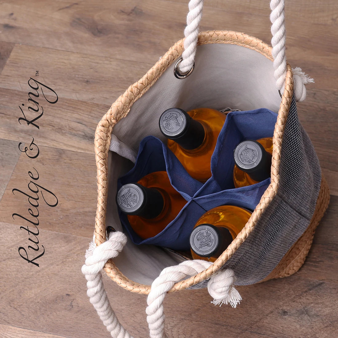 Wine Carrying Bag - 4 Bottle - Waverly