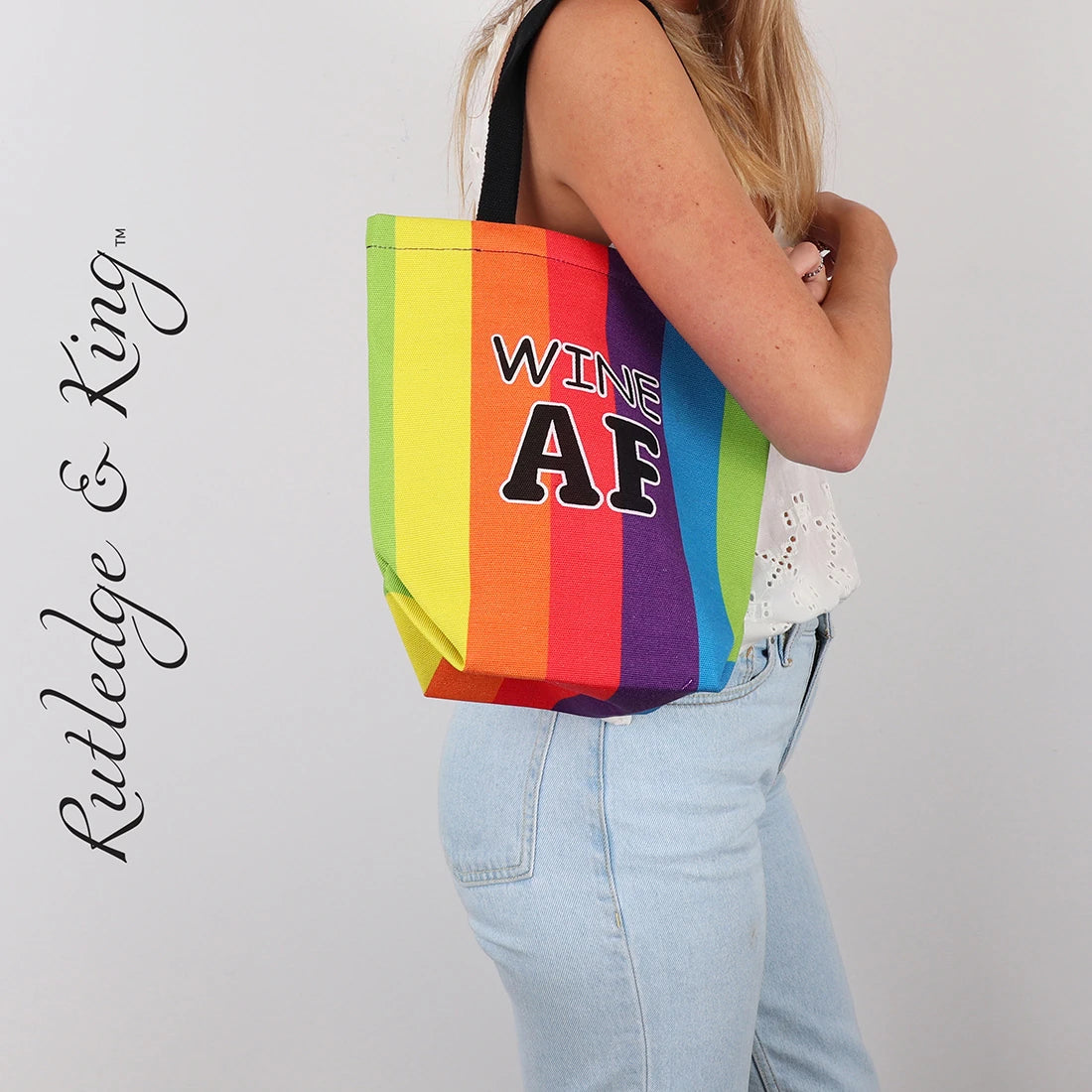 Wine Carrying Bag - 4 Bottle - Rainbow