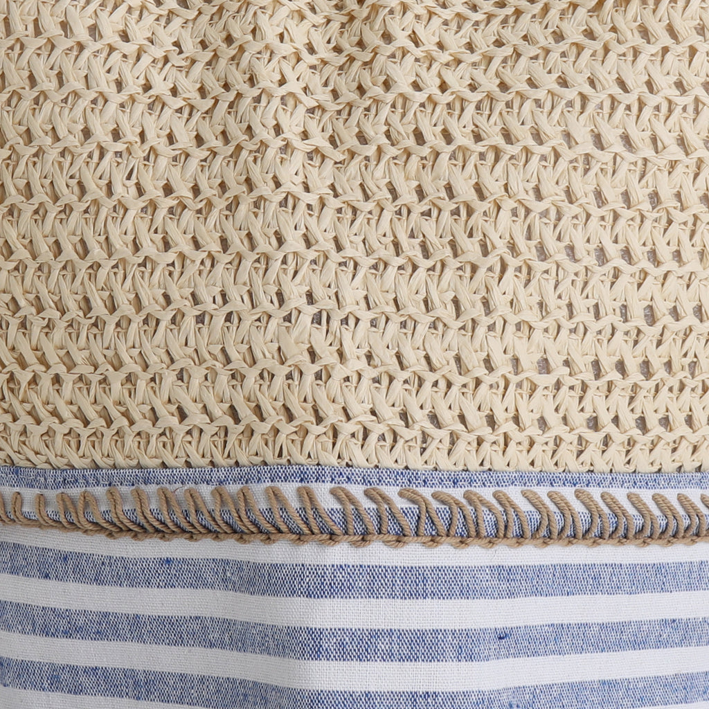 Beach Bag - Drawstring - Straw Beach Bag - Sunnyside
