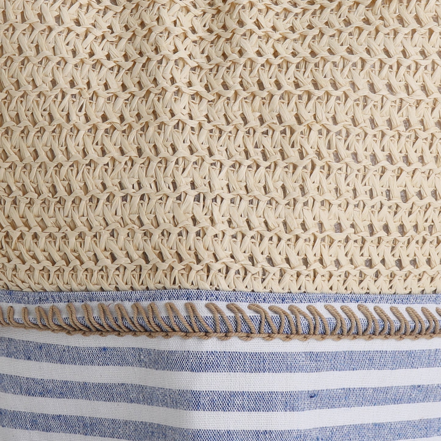 Beach Bag - Drawstring - Straw Beach Bag - Sunnyside