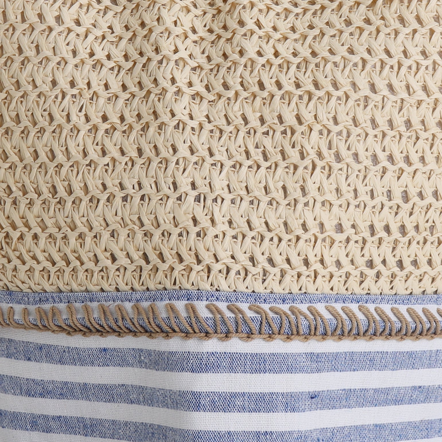 Beach Bag - Drawstring - Straw Beach Bag - Sunnyside