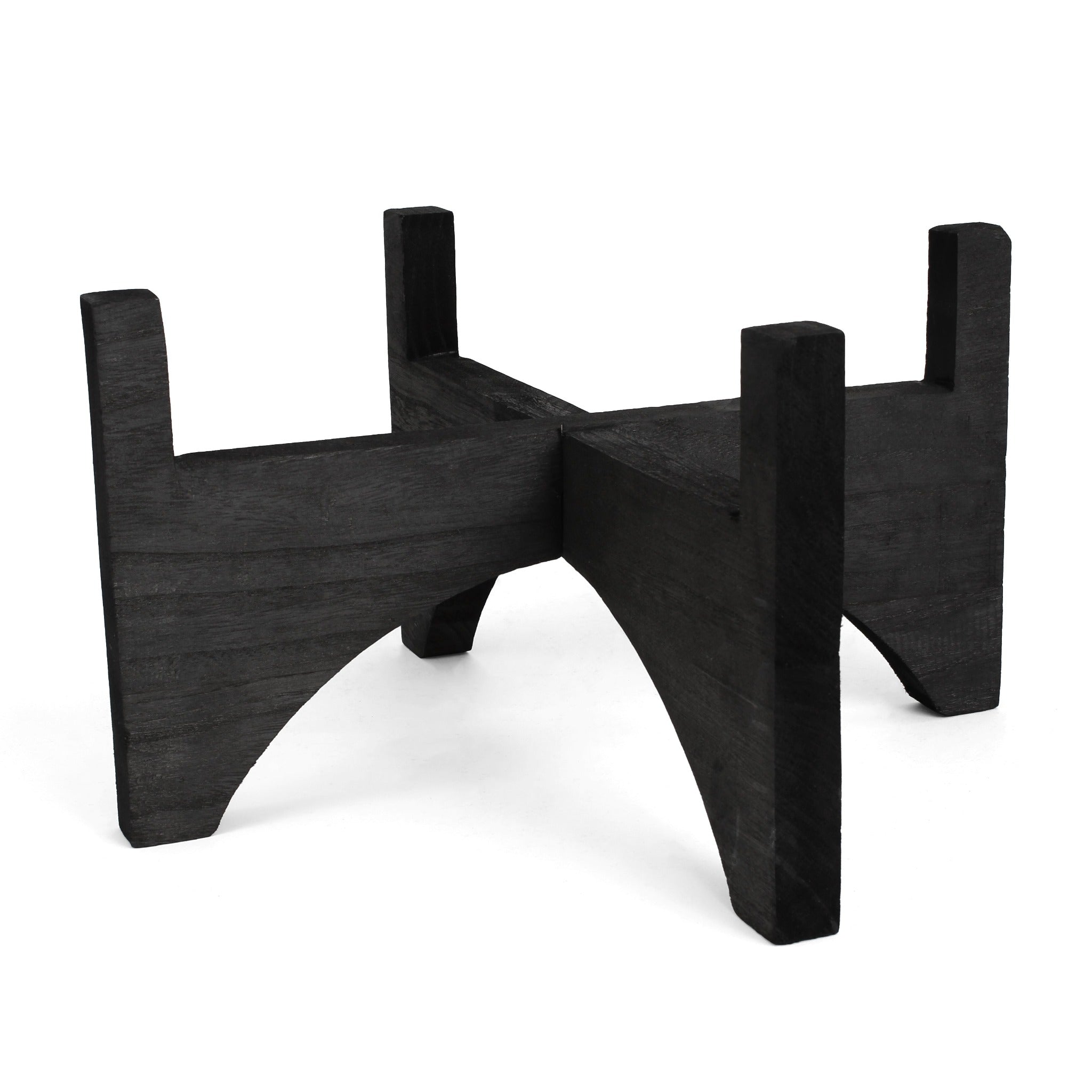 Ashcroft Mid Century Plant Stand - Black