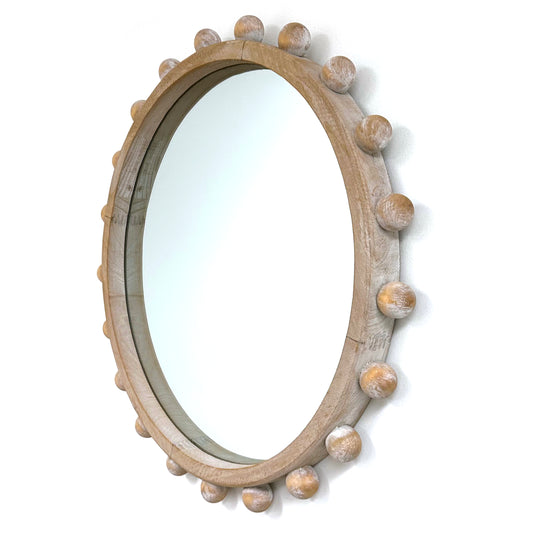 Drayton Round Ball Frame Wall Mirror - LG
