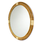 Brunswick Round Decorative Bamboo Mirror XL
