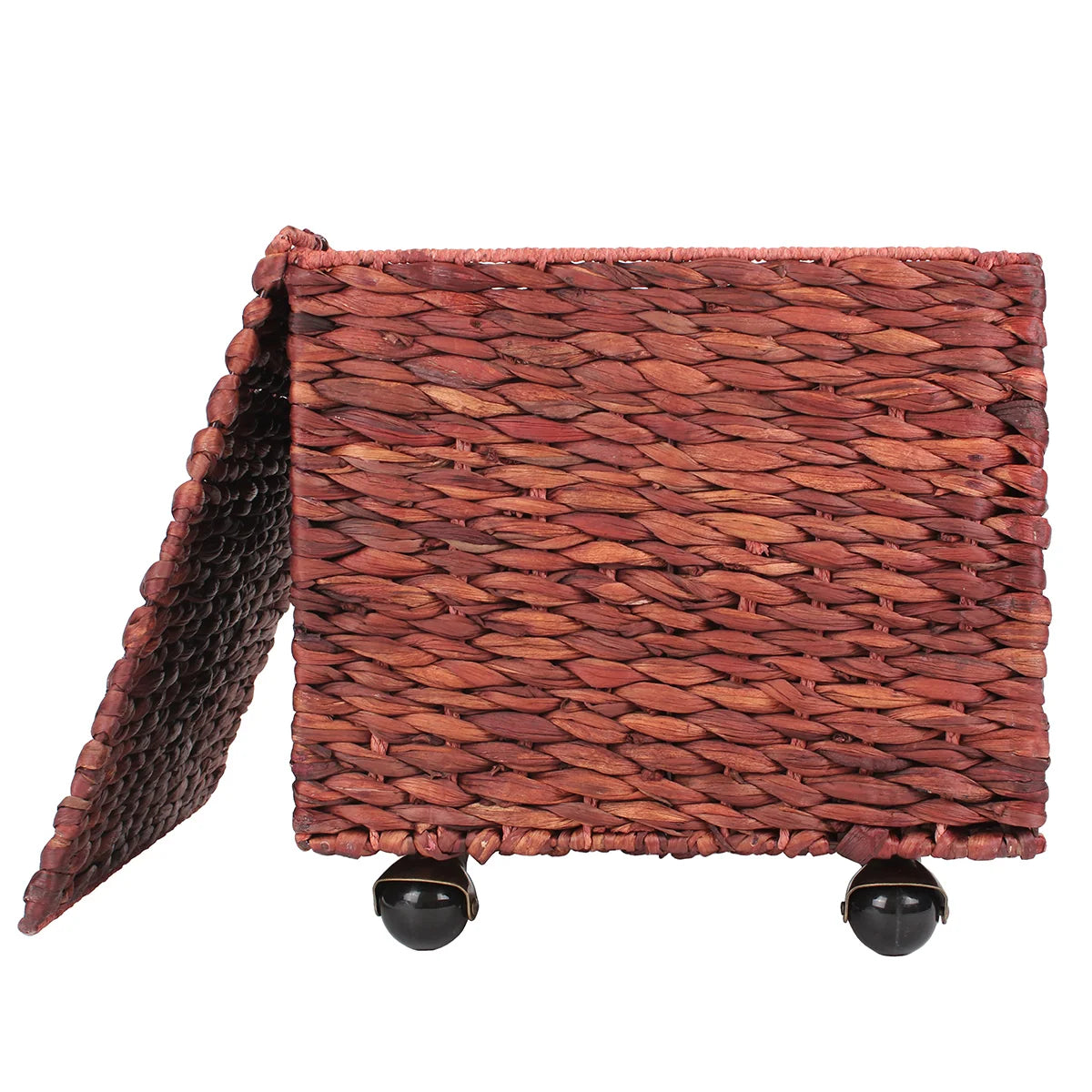 Seagrass Rolling File Cabinet - Russet Brown