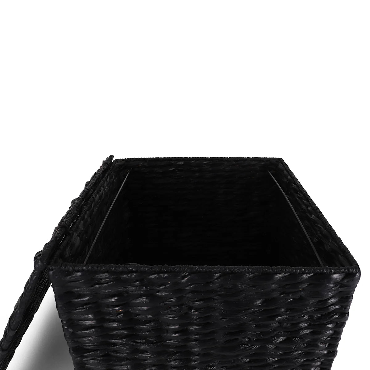 Seagrass Rolling File Cabinet - Black