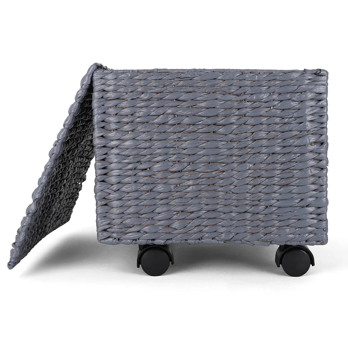 Seagrass Rolling File Cabinet - Grey