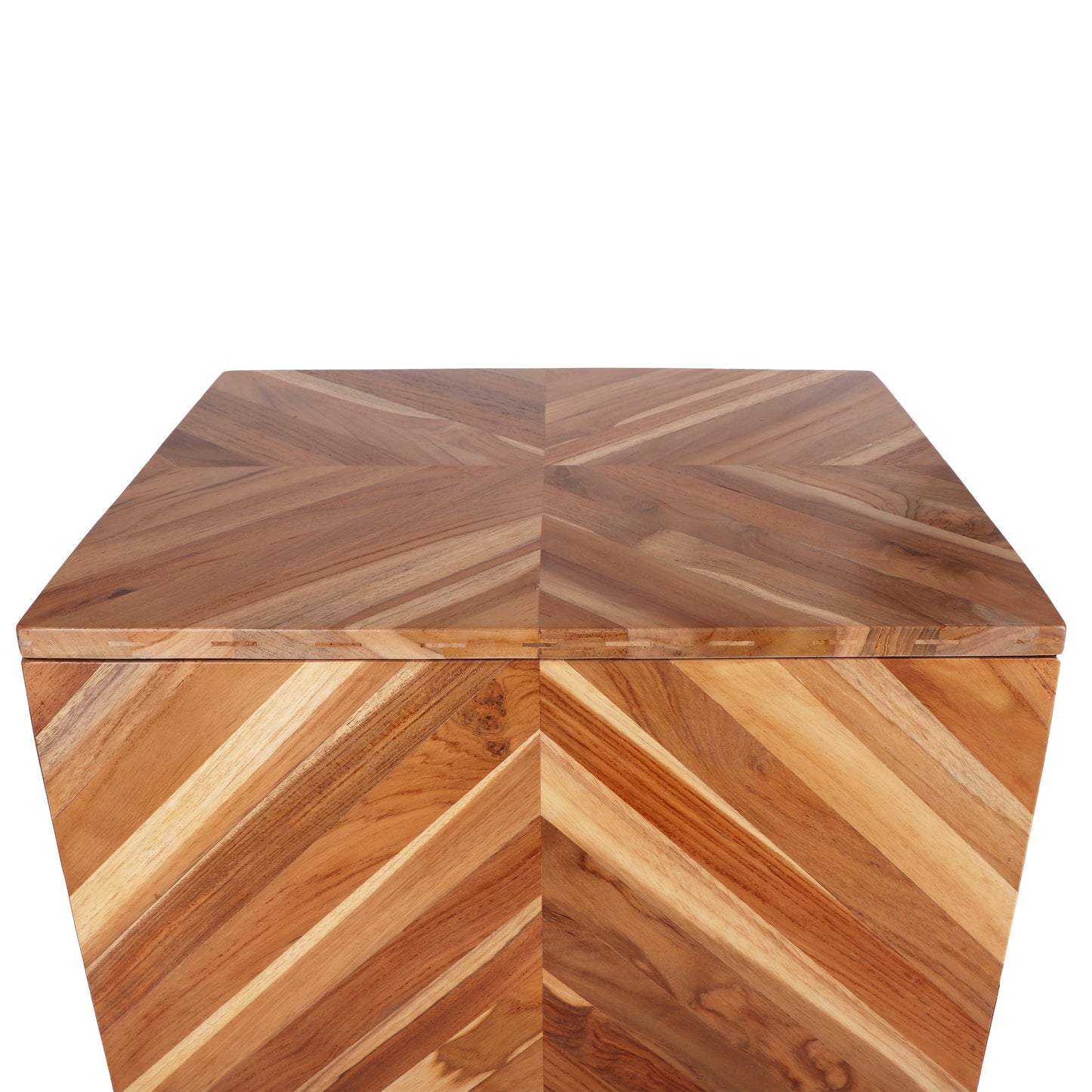 Teak Rolling File Cabinet (Natural)
