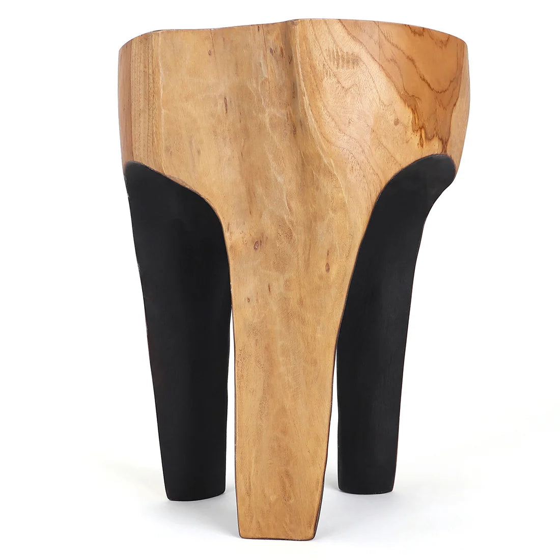 Java Teak Root Stool - Black