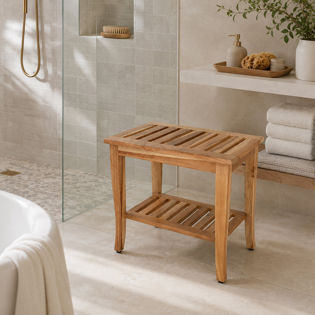 Darlington Teak Shower Stool