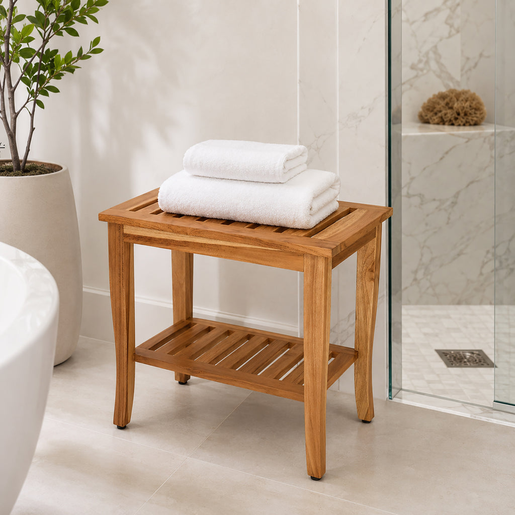 Darlington Teak Shower Stool