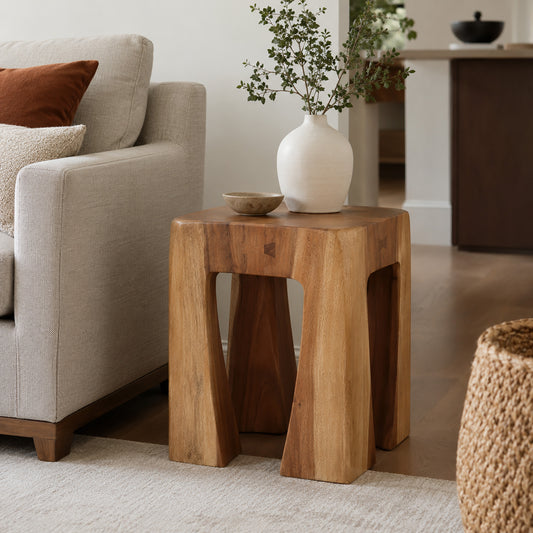 Kempton Hand Carved End Table