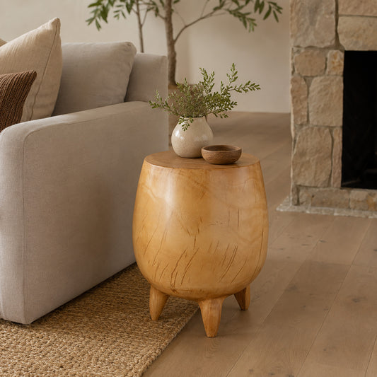 Kirklee Hand Carved End Table